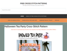Tablet Screenshot of free-cross-stitch-patterns-to-print.com